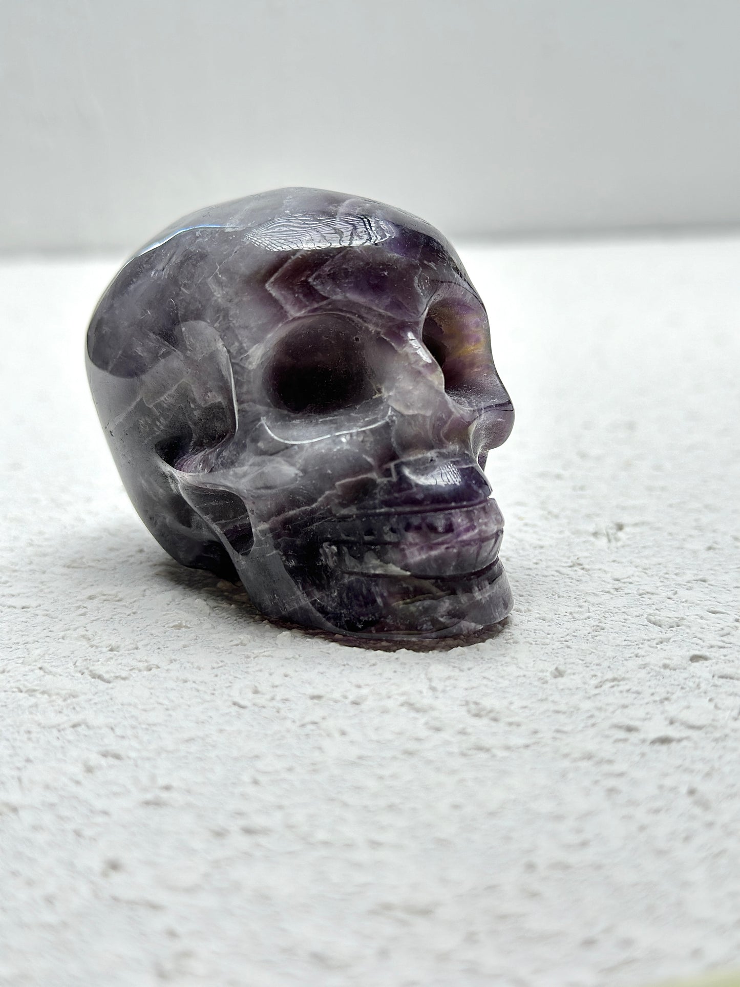 Chevron Amethyst Skull