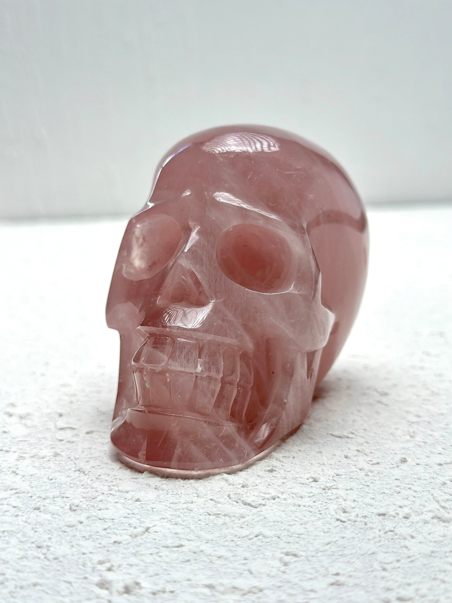 Rose Quartz Skull