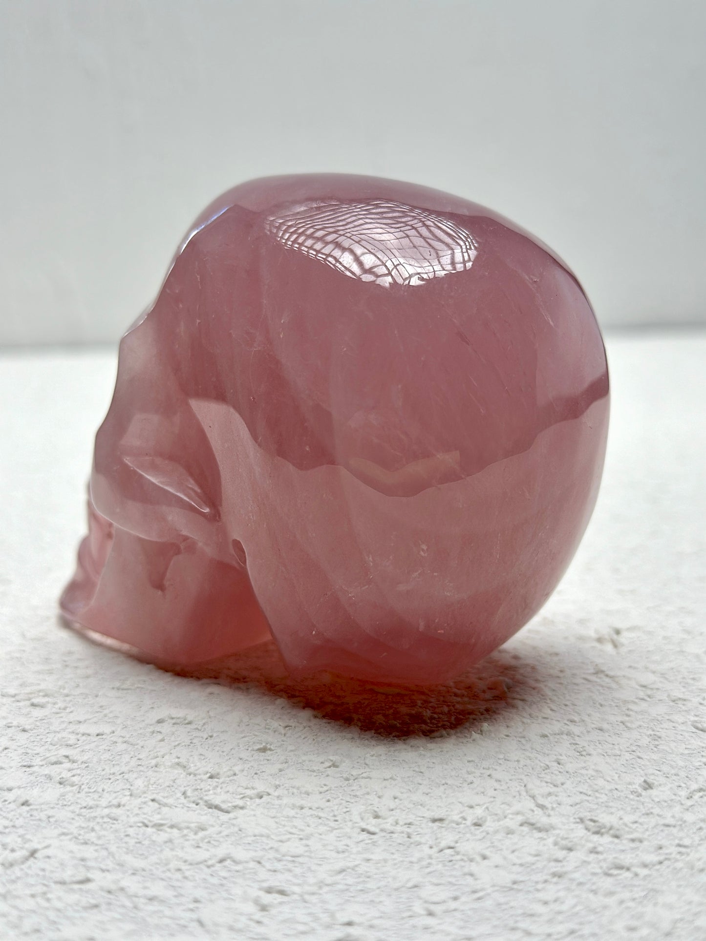Rose Quartz Skull