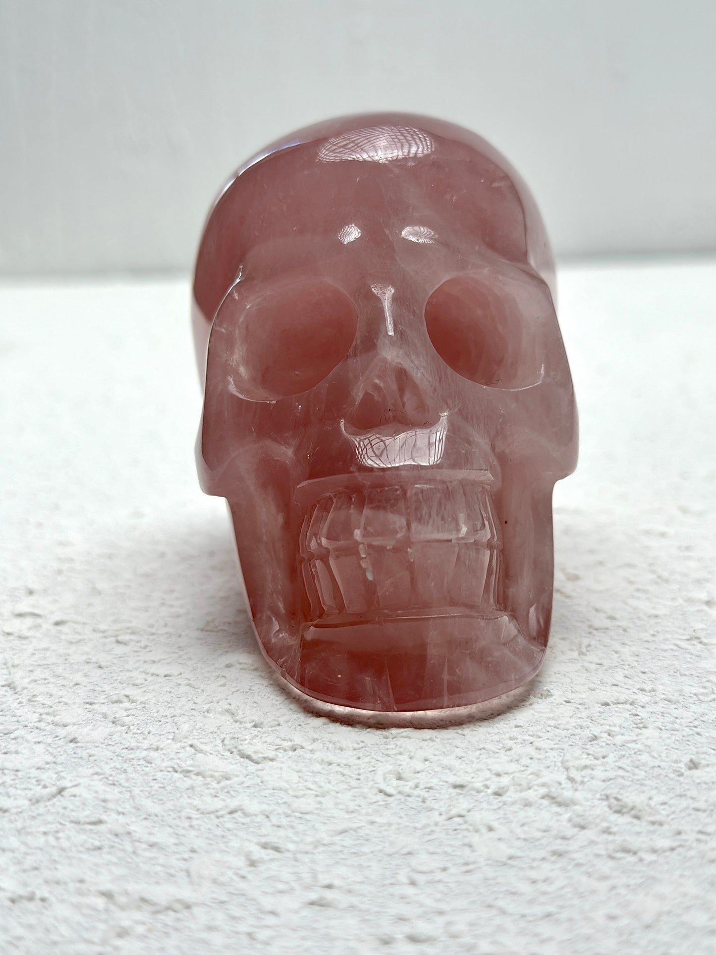 Rose Quartz Skull