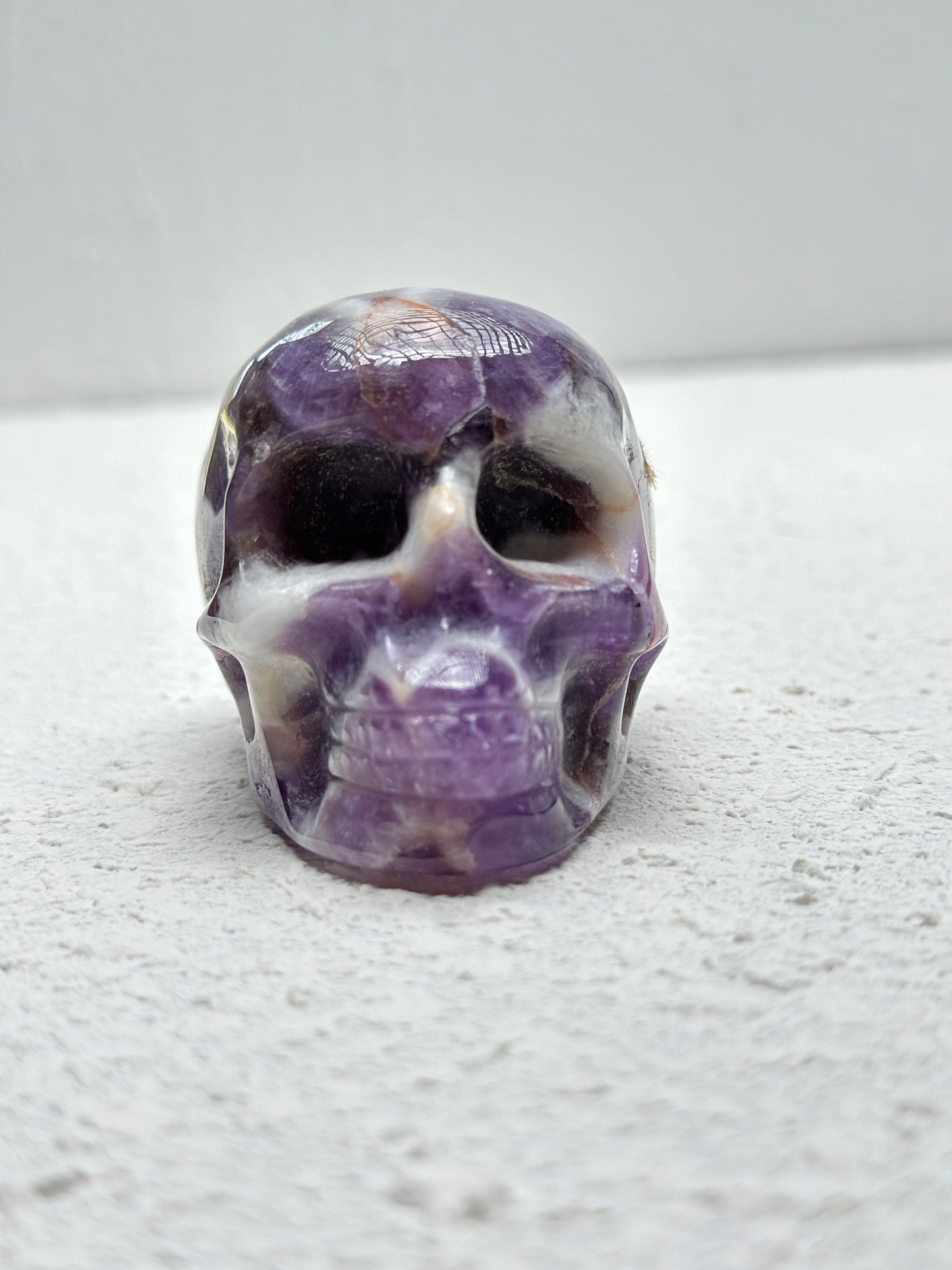 Chevron Amethyst Skull