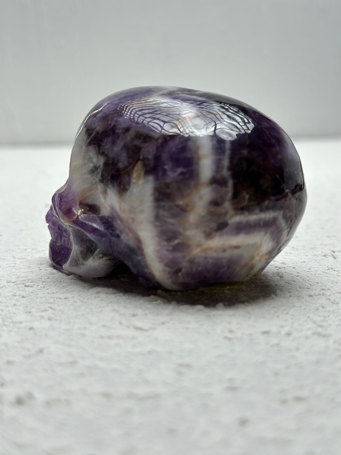 Chevron Amethyst Skull