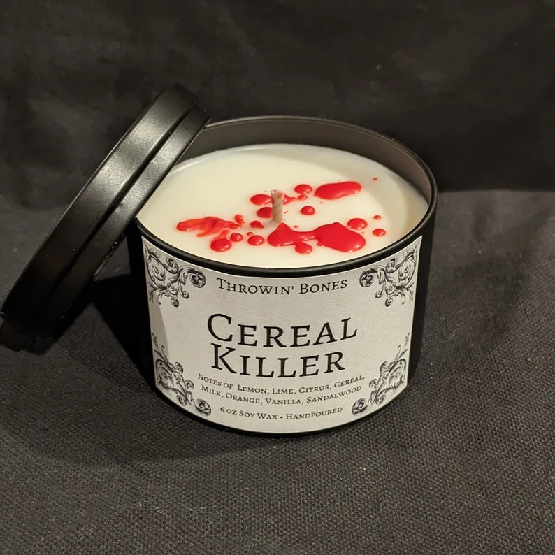 Throwin' Bones Cereal Killer Candle