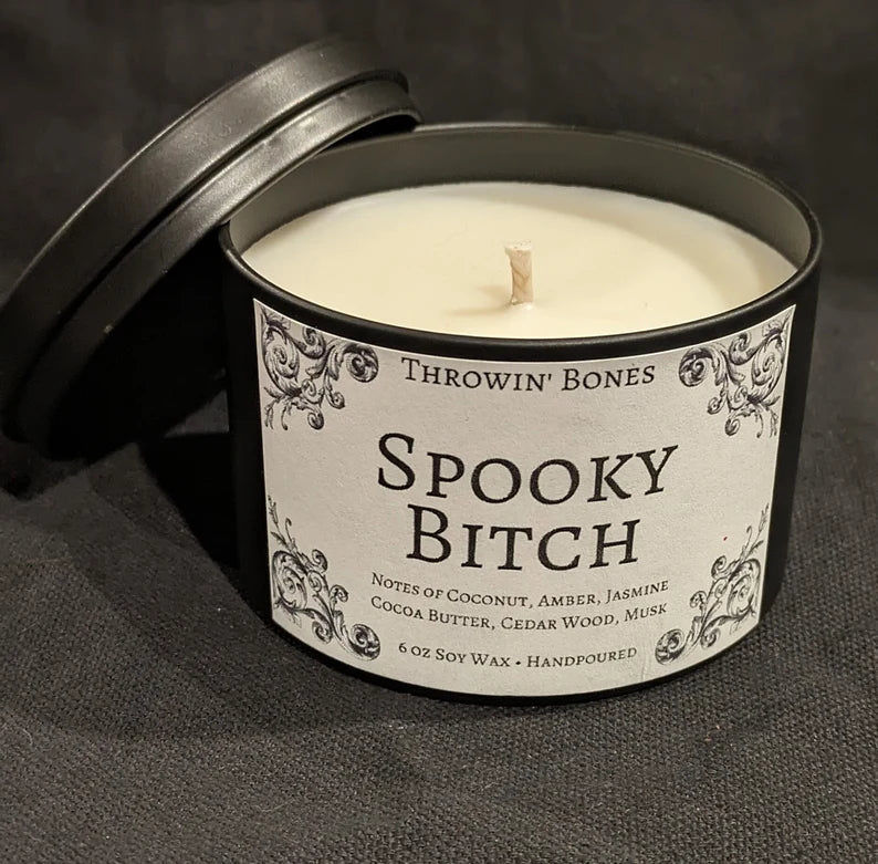 Throwin' Bones Spooky Bitch Candle