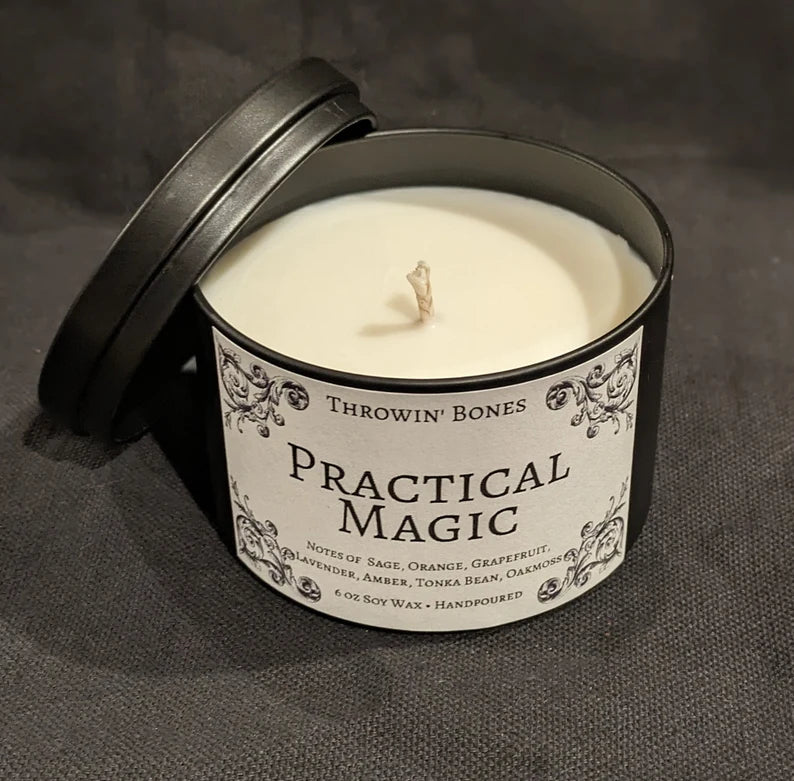 Throwin' Bones Practical Magic Candle