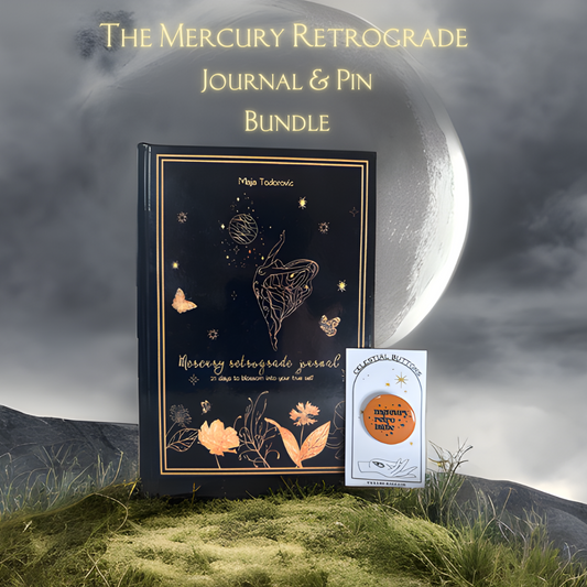 Mercury Retrograde Journal & Pin Bundle