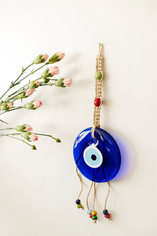 Evil Eye Glass Wall Hanging Decoration