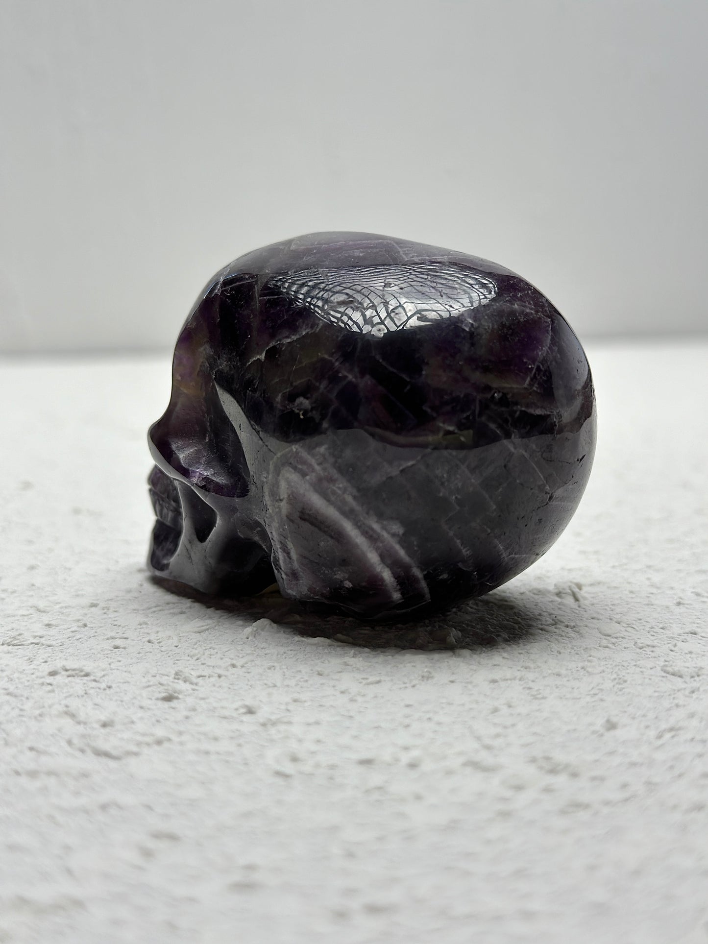 Chevron Amethyst Skull