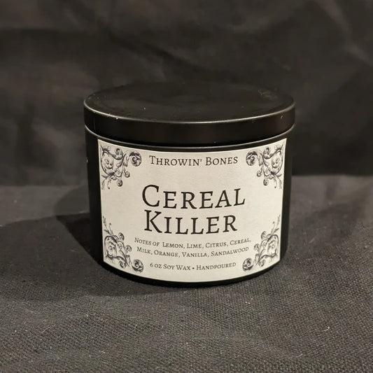 Throwin' Bones Cereal Killer Candle